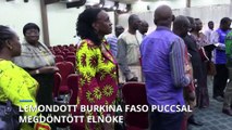 A pénteki katonai puccsot követően lemondott Burkina Faso vezetője