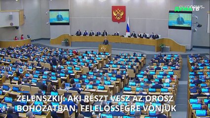Zelenszkij: aki részt vesz az orosz bohózatban, felelősségre vonjuk