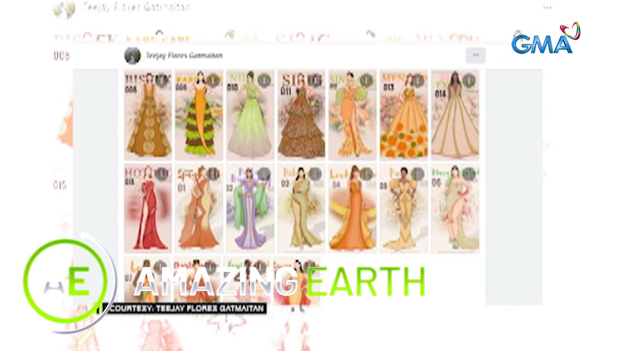 Amazing Earth: Elegant Gown designs inspired by Filipino dishes, made by a highschooler?!