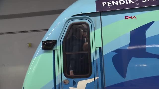 CUMHURBAŞKANI ERDOĞAN PENDİK-SABİHA GÖKÇEN METRO HATTI'NIN AÇILIŞINA KATILDI