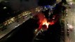 Dramatic drone footage reveale extent of Doncaster blaze