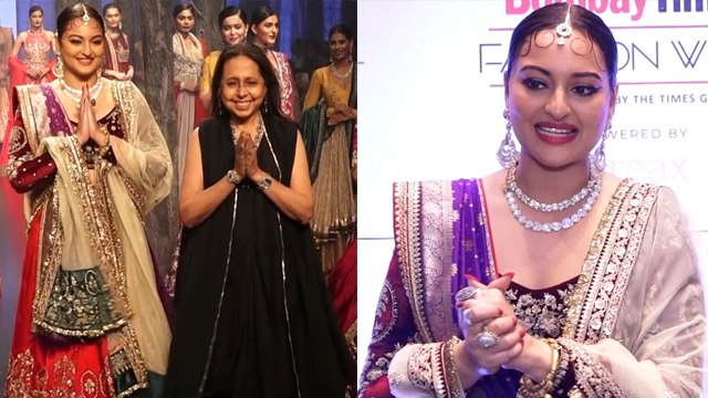 Sonakshi Sinha Ramp Walk Bridal Looks Pretty At Bombay Times Fashion Week | *Entertainment
