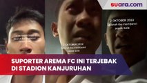 Hirup Gas, Suporter Arema FC Ini Terjebak di Stadion Kanjuruhan Berlinang Air Mata