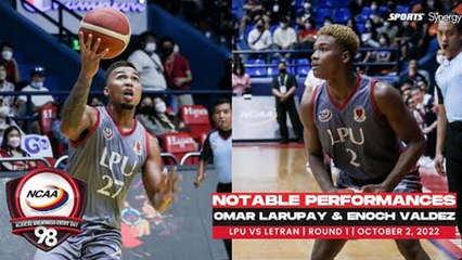 7 NCAA Season 98 _ Notable Performances_ Omar Larupay & Enoch Valdez (LPU vs Letran)