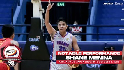 NCAA Season 98 | Notable Performance: Shane Menina | Men's Basketball Tournament Round 1
