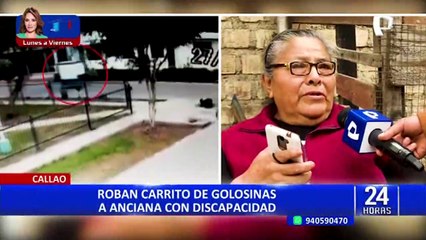Callao: adulta mayor recupera su carrito de golosinas que fue robado de la puerta de su casa