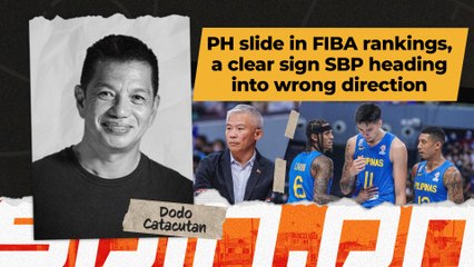 PH slide in FIBA rankings, a clear sign SBP heading into wrong direction
