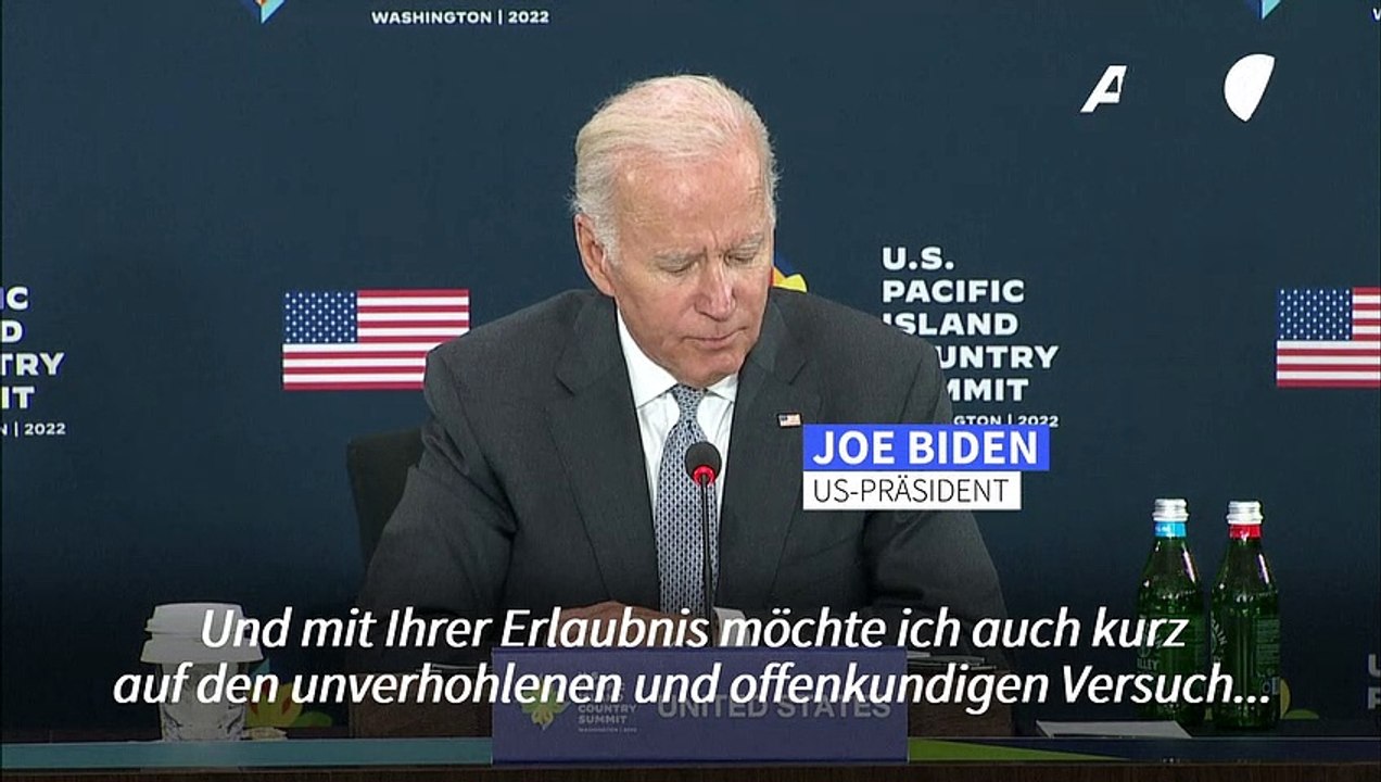 Biden: USA werden "niemals, niemals, niemals" Russlands Annexion ukrainischer Regionen anerkennen