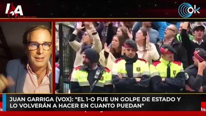 Juan Garriga (Vox): "El 1-O fue un golpe de estado y lo volverán a hacer en cuanto puedan"