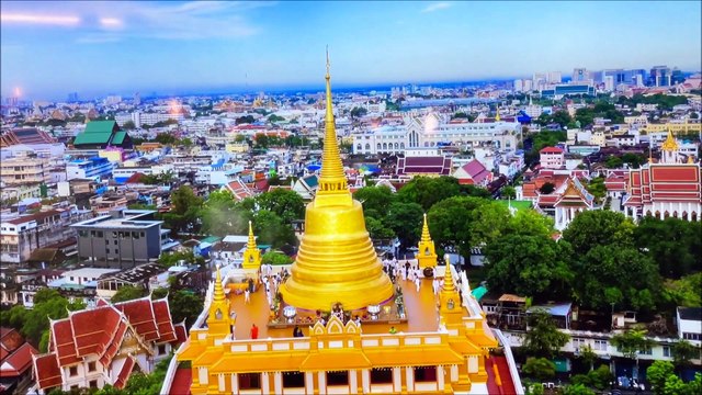 Golden Mount Temple (Wat Saket) in Bangkok Thailand