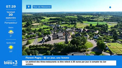30/09/2022 - Le 6/9 de France Bleu Limousin en vidéo