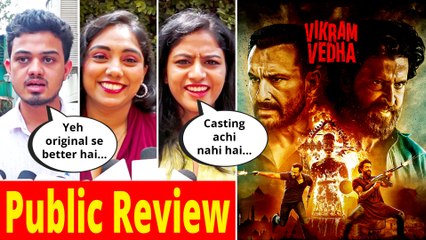 Vikram Vedha Movie Review: Watch Audience Reaction On Day 1