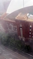 Sudden Storm Blows Equipment Off American Airlines Center