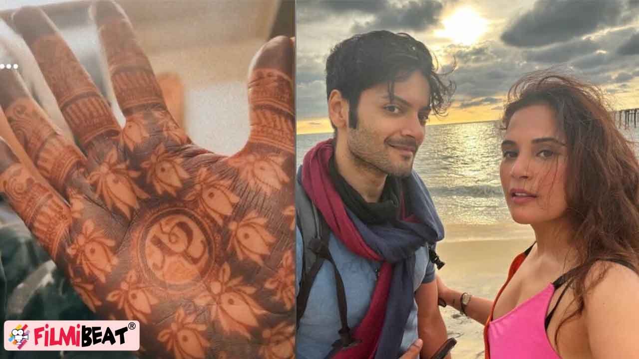 Richa Chadha Ali Fazal के Wedding functions शुरू,Richa ने लगाई Ali के नाम की Mehendi, देखें Video !