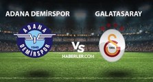 Adana Demirspor Galatasaray maçı ne zaman, hangi kanalda, şifresiz mi? Adana Demirspor Galatasaray CANLI izleme linki var mı?