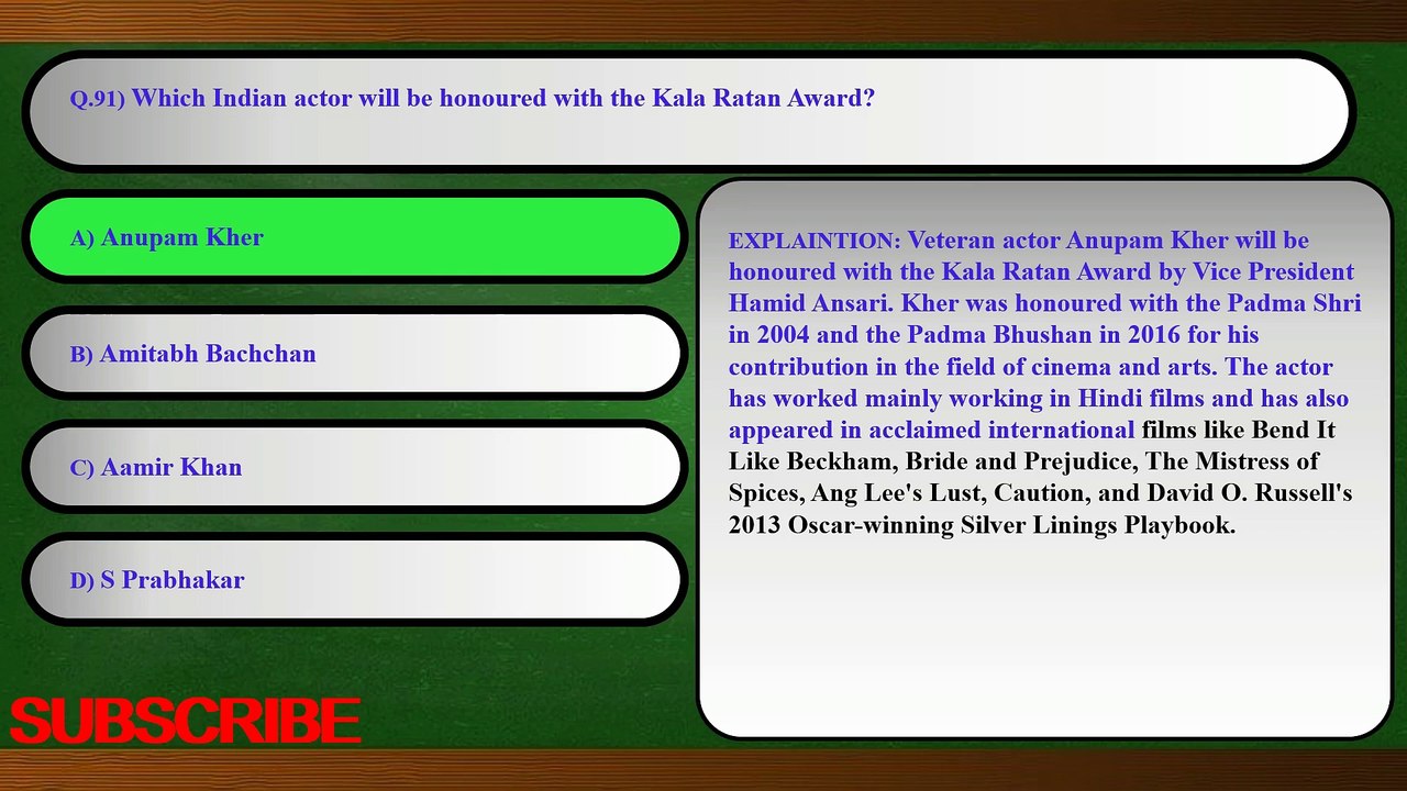 SESSION 10 - GENERAL KNOWLEDGE - CURRENT AFFAIRS - GENERAL STUDIES - QUESTION & ANSWER 91-100