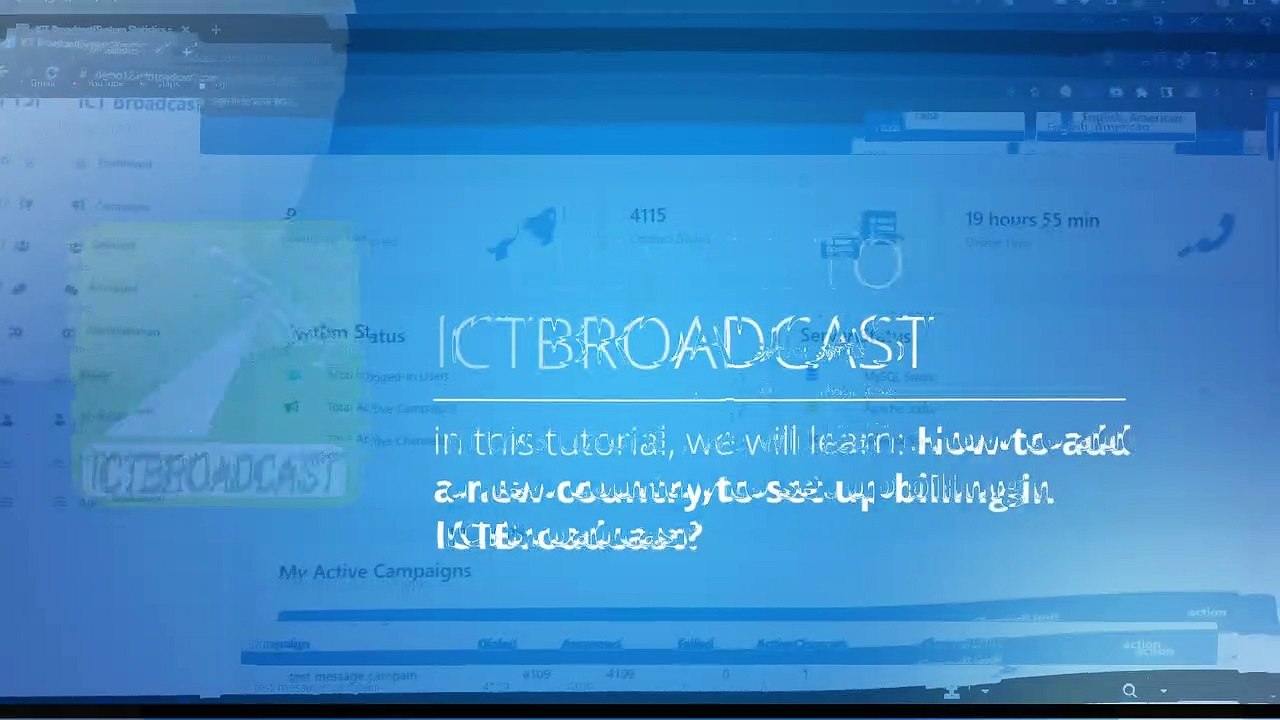 How to add new country to set up billing in ICTBroadcast || Auto Dialer Software
