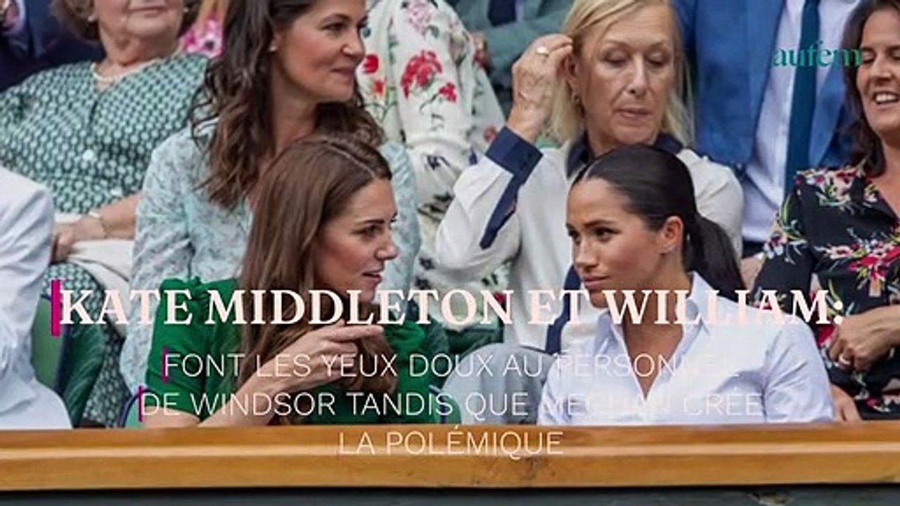 Kate Middleton et William font les yeux doux au personnel de Windsor tandis que Meghan crée la polémique