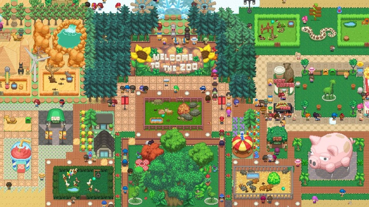 Im neuen Aufbauspiel Let's Build a Zoo könnt ihr Giraffen mit Walrossen kreuzen
