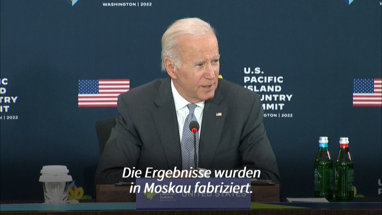 Biden: 'USA werden niemals Russlands Annexion ukrainischer Regionen anerkennen'