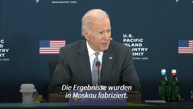 Biden: USA werden niemals Russlands Annexion ukrainischer Regionen anerkennen