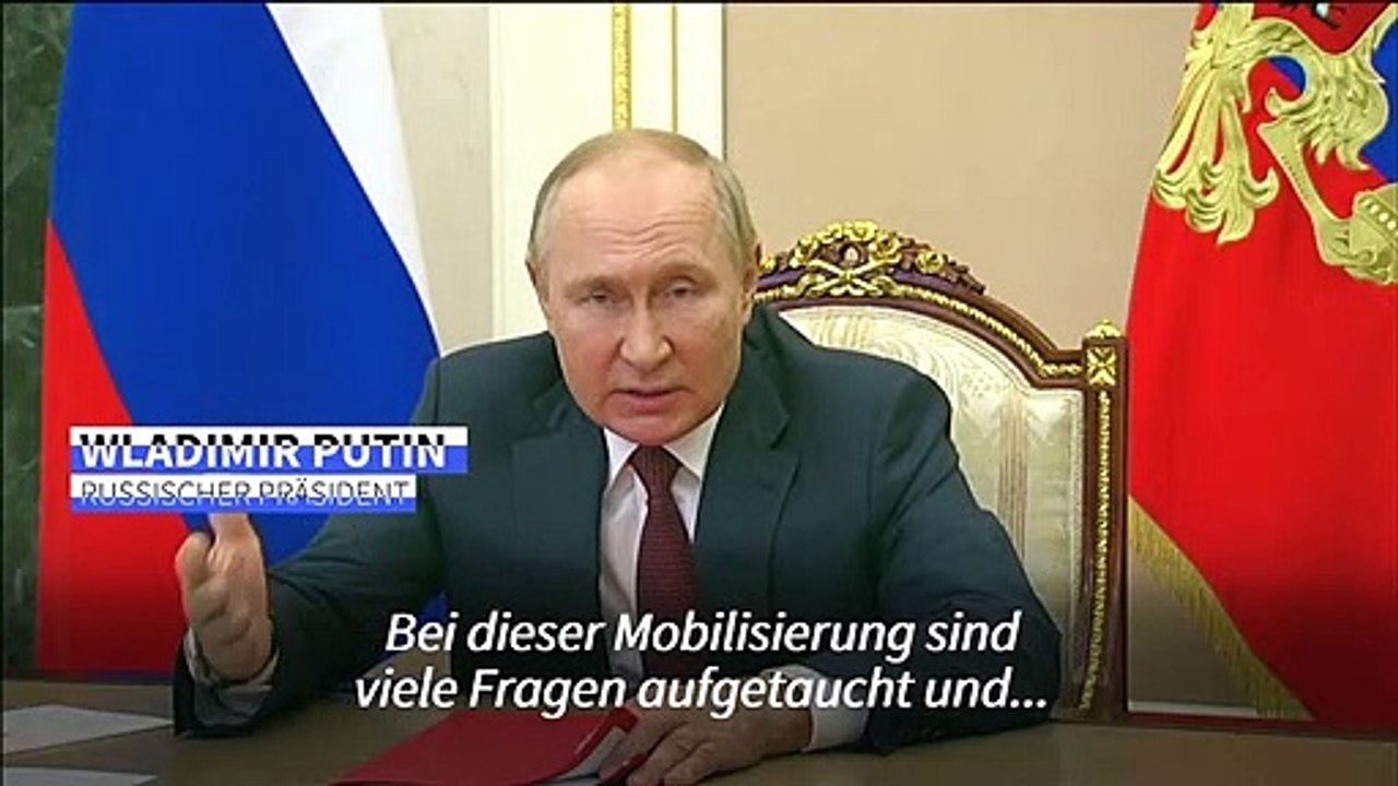 Putin will 'Fehler' bei der Teilmobilmachung 'korrigieren'