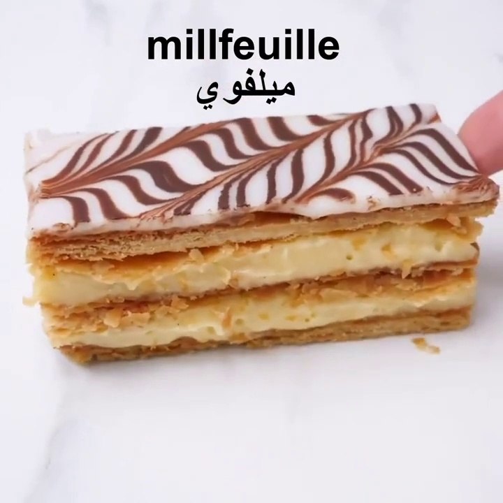 Simple way to prepare Milfoy Cake طريقة بسيطة لتحضري الميلفوي