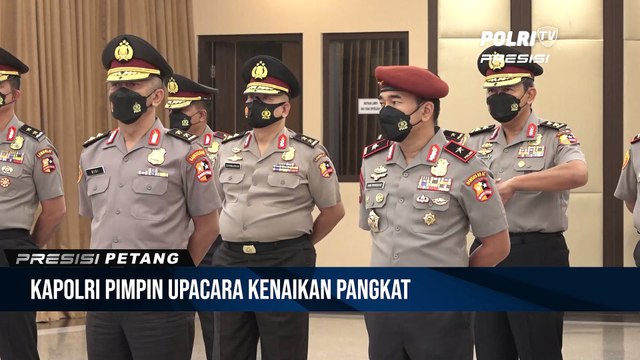 Kapolri Pimpin Upacara Kenaikan Pangkat 13 Anggota Polri