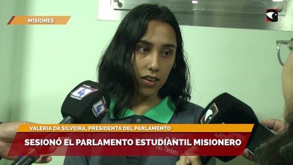 Sesionó el Parlamento Estudiantil Misionero