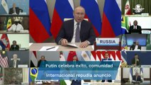 Comunidad internacional rechaza anexiones anunciadas por Rusia