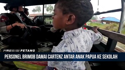 Belikan Jajan Hingga Antar Anak-anak ke Sekolah, Aksi Sekelompok Brimob ini Bikin Publik Adem