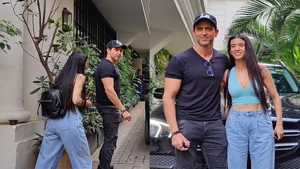 Download Video: Hrithik Roshan की GF Saba Azad के साथ Lunch Date, Vikram Vedha Hit होने के बाद खुश दिखे! | FilmiBeat