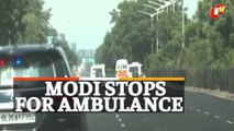 PM Modi's Convoy Stops For Ambulance In Ahmedabad