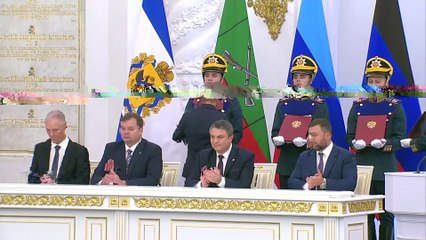 قادة 4 أقاليم أوكرانية يوقعون على ضم مناطقهم لروسيا