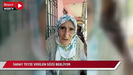 Saray Teyze verilen sözü bekliyor: Belediye beni ortada koyarsa bana kim sahip çıkacak