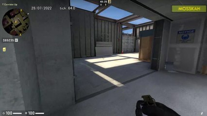 How to Smoke B Platform on Vertigo, option 1 - CSGO