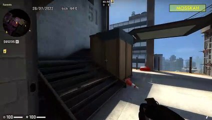 How to Smoke Back of B on Vertigo, option 1 - CSGO