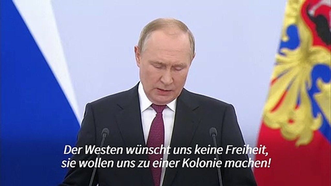 Putin: Westen will 'Russland' zur Kolonie machen