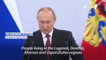 Russia's Putin says people in occupied regions of Ukraine are 'our citizens forever'