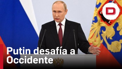 Putin desafía a Occidente y anexiona cuatro regiones ucranianas a Rusia