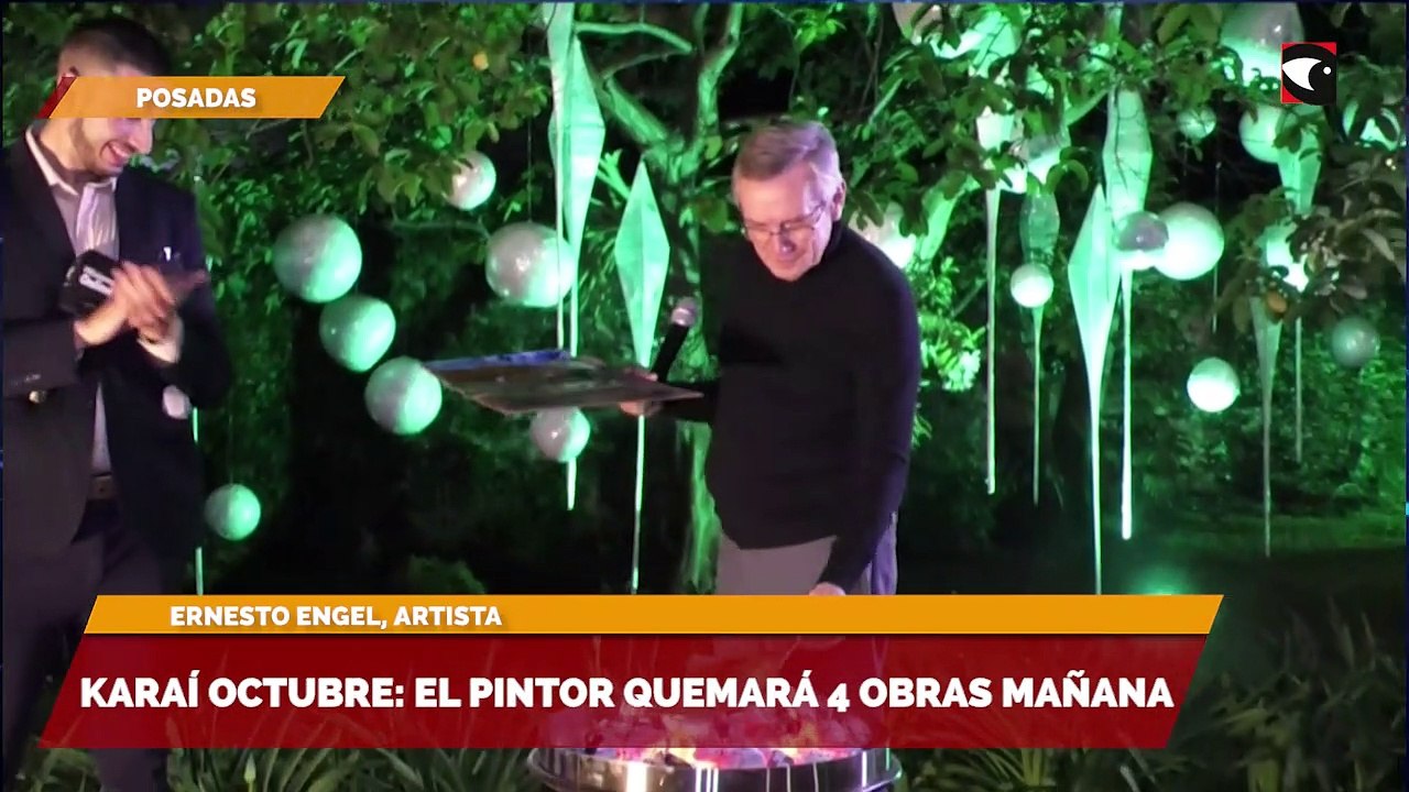 El pintor quema sus obras los 1° de octubre