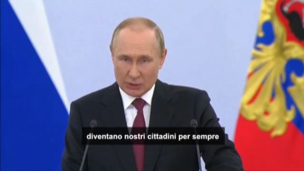 Putin: "Nei territori annessi saranno cittadini russi per sempre"