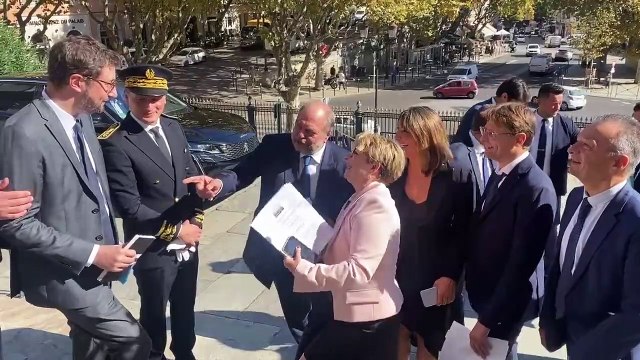 Extrait de la visite d'Eric Dupond-Moretti en Corse