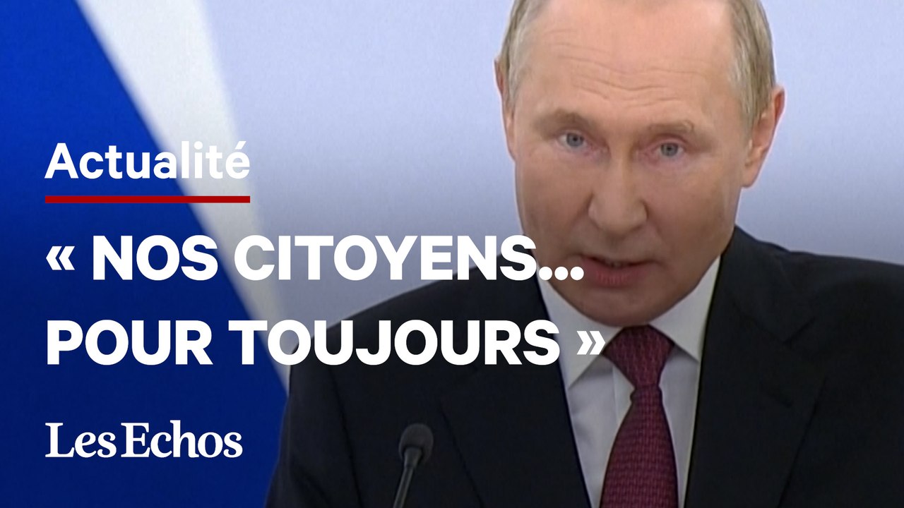Poutine proclame l'annexion de quatre régions ukrainiennes