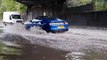 Flooding in Glasgow after yellow weather warning