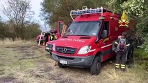 Capretta cade in pozzo damuso sull'Etna, recuperata dai vigili del fuoco