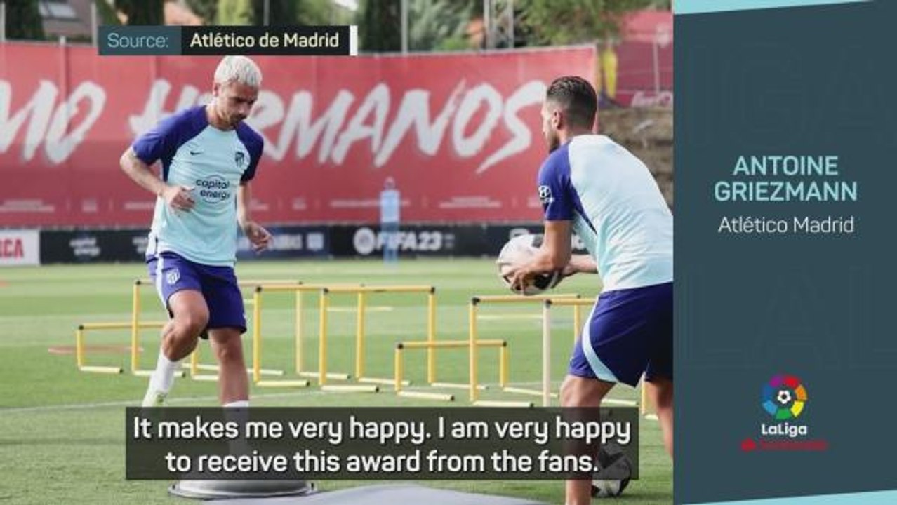 Griezmann 'very happy' to receive fan-voted POTM award