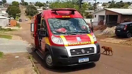 Homem sofre corte contuso no crânio após cair em uma residência no Bairro Universitário