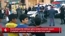 Sancaktepe'de hırsız polis kovalamacası kazayla sonuçlandı