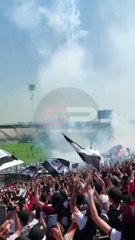 Colapsó el techo de una tribuna del estadio de Colo-Colo